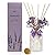 UCC Premium Reed Diffuser Set with Preserved Flower Reed Sticks, 6.76 fl oz French Cade Lavender Scented Room Diffuser Home Fragrance Essential Oil Reed Diffuser for Bedroom Bathroom Home Décor Office