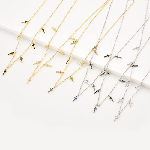 Collier long croix rock punk pour homme et femme, bijou de mode et accessoire de cou alternatif - 5