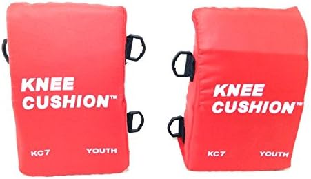Martin Sports Baseball/Softball Catchers Knee Cushion Support Pads - Youth, Red