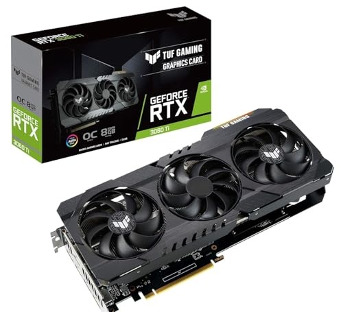 Image of Gaming TUF RTX 3060 Ti OC Edition 8GB GDDR6 Graphics Card | PCIe 4.0 GPU, HDMI 2.1, DisplayPort 1.4a, Triple Fan Cooling, Gaming Graphics Card, Military-Grade Build