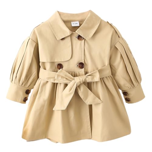 Acuryx Baby Mädchen Trenchcoat Klassische Zweireihig Windjacke Herbst...