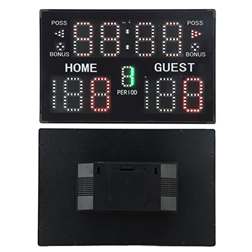 Placar de Basquete, Multiesportivo Interno Montado na Parede 5 Gear LED Digital Scoreboard 11 Posiçõ