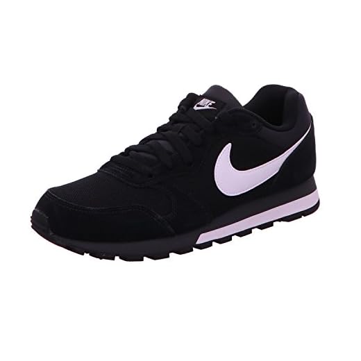 Nike MD Runner 2, Zapatillas de Running Hombre, Negro/Blanco/Gris (Black/White-Anthracite), 45 EU