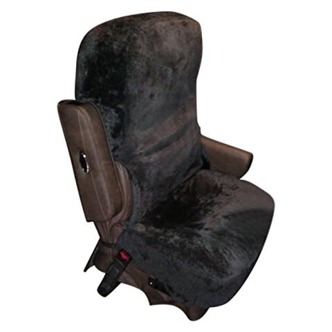 Newport West RV Motorhome Class A 100% Sheepskins Seat Covers for Flexsteel Style Seats One Pair (2 Covers) (Charcoal) Cover