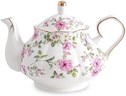 Tetera de Cer´mica Floral Decorada 650 ml