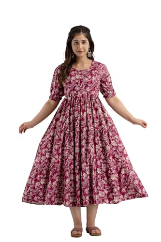 Image of New Elite Rayon Anarkali Maternity Feeding Kurti with Both Side Zipper