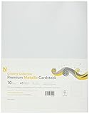 Neenah Paper 5 lb Neenah Premium Metallic Cover Cardstock (10 Pack), 8.5 by 11