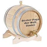 👍 PFLEGEHINWEIS - Bitte beachten Sie die Pflege- und Gebrauchsanweisung in der Beschreibung damit Sie lange Freude an Ihrem gravierten mini Holzfass haben