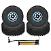 RiToEasysports Pneumatici da Corsa RC 4 Pezzi Pneumatico da Arrampicata per Auto da Arrampicata Modello in Gomma da 120 mm in Scala 1/10(Blu)