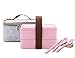 Bento Box,Wheat Straw Portable Leakproof Lunch Box with Lunch Bag, Eco-friendly Food Storage Container for kids, Microwave/Dishwasher/freezer safe.(Pink)