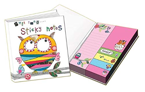 Rachel Ellen Sticky Notes Set - Gufi, Multicolore