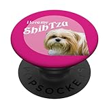 Photo Gallery i love my shih tzu carino retro doggy design popsockets popgrip intercambiabile Photo Gallery i love my shih tzu carino retro doggy design popsockets popgrip intercambiabile