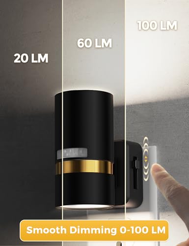 Image of L LOHAS LED Motion Sensor Night Light Plug in, 5000K Daylight White, 2 Pack | Night Lights Plug into Wall with Adjustable Brightness, 1W Energy-Saving Nightlight for Bathroom Bedroom Kitchen Hallway