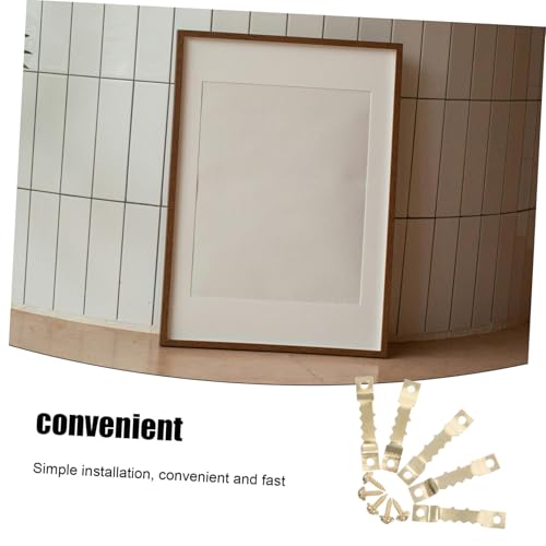 Image of Hemobllo 1set Double-Sided Sawtooth Hangers with Self-Tapping Screws for Easy Installation Rvs Boats Trucks Picture Frames and Wall Clocks Versatile Hanging Hardware for DIY Projects