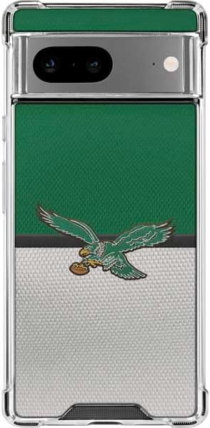 Skinit Clear Phone Case Compatible with Google Pixel 8 - Officially Licensed NFL Philadelphia Eagles Super Bowl LIX Champions Design