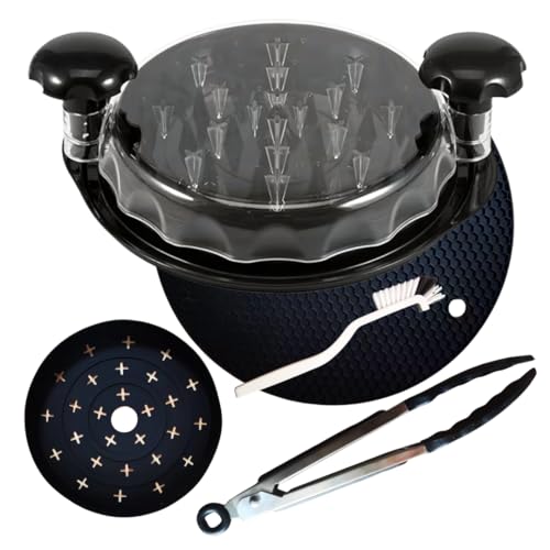 Chicken Shredder Tool Twist 4-in-1Meat Shredder Set with Tong Cleaning Brush & Tray-Fast Shredded Meat & BBQ Prep,Anti Slip & Sharp Blades, BPA Free,Dishwasher Safe Desmenuzador De Pollo