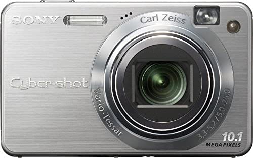 Sony Cybershot DSCW170 10.1MP Digital Camera with 5x Optical Zoom with Super Steady Shot Silver (Renewed)