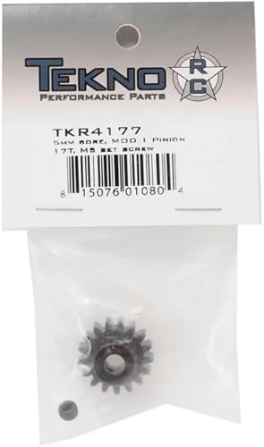 Miniatura 3 de TEKNO RC LLC M5 Engranaje de piñón 17t MOD1 0.197 in agujero M5 Tornillo de ajuste TKR4177 Engranajes y diferenciales