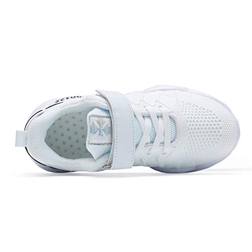 Image of Hetios Kids Shoes Girls Lightweight Athletic Running Shoes Breathable Knit School Sports Shoes (Toddler /Little Kid /Big Kid)
