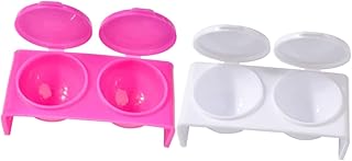 فوميز. 10 قطع من الحاويات مع غطاء من الاكريليك لادوات الاظافر السائلة، كوب سائل لفن الاظافر، كوب تجميل الاظافر، وعاء مسحوق الاكريليك، ادوات فن الاظافر، ادوات فن الاظافر، كوب كريستال زجاجي، 9 × 4.5 سم