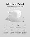 Belkin BoostCharge kompaktowa ładowarka sieciowa 30 W, podróżna, szybkie ładowanie USB-C z Power Delivery dla urządzeń Apple iPhone serii 15, 14, 13, Samsung Galaxy S24, S23, iPad, AirPods – biała