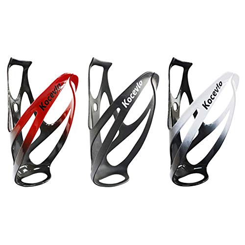 Leeofty Suporte para garrafas de água para bicicletas de estrada Fibra de carbono Fibra de náilon Ma