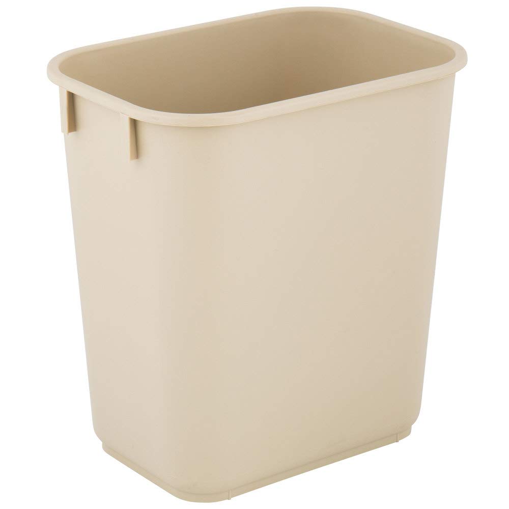 13 Qt. / 3 Gallon / 11 Liters Beige Rectangular Wastebasket. Trash Bag  Included.Recycling Container Kitchen Trash Can Home Waste Basket:  Amazon.com: Industrial & Scientific
