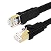 Produktbild QING CAOQING Flaches Netzwerkkabel Cat 8, Ethernet LAN Kabel 40 Gbits 2000Mhz S/FTP PIMF Patchkabel Datenkabel RJ45 (3m)