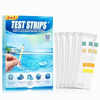 HuakChai bandelettes piscine 5 en 1, flacon 50 tests
