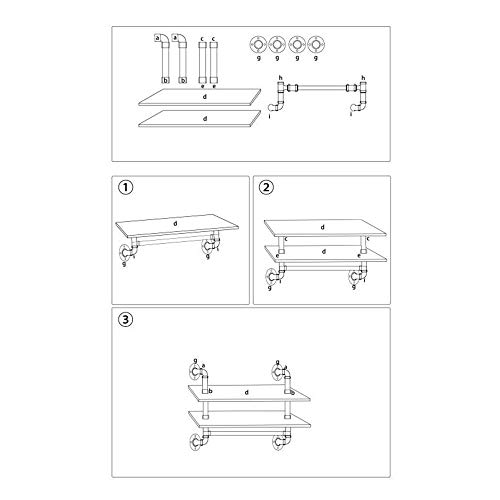 Industrial Pipe Shelving,Iron Pipe Shelves Industrial Bathroom Shelves With Towel Bar,24In Rustic Metal Pipe Floating Shelves Pipe Wall Shelf,2 Tier Industrial Shelf Wall Mounted,Retro Brown #TOP7