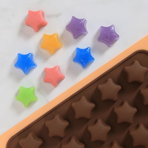 Dacthuw Chocolate Molds Silicone with 15 Cavity Normal Star Shaped, Mini Star Molds for Homemade Chocolate/Candy/Gummy/Fondant, Food Grade Candy Mold with 15 Cavities Mini Stars for Fruit Snacks by Dacthuw - Image 6