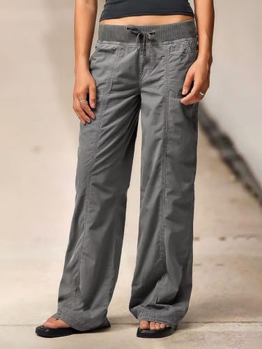 Flamingals Straight Leg Cargo Low Rise Drawstring Pants4