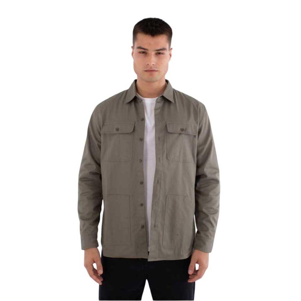 Hurley Mens Long Sleeve - Worker Flannel Shirt, Green, L EU