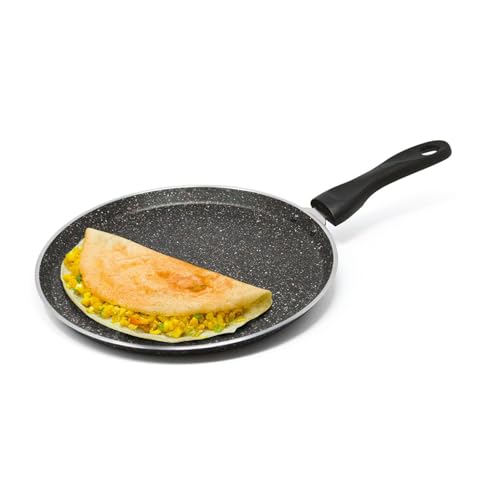 Image of Signoraware Perfecto 6 Coating Non Stick Dosa Tawa | Gas & Induction Compatible | Prevent Sticking & Burning | Ideal for Making Roti, Dosa, Paratha, Pancake & Toasting Sandwiches (28cm | Steel)