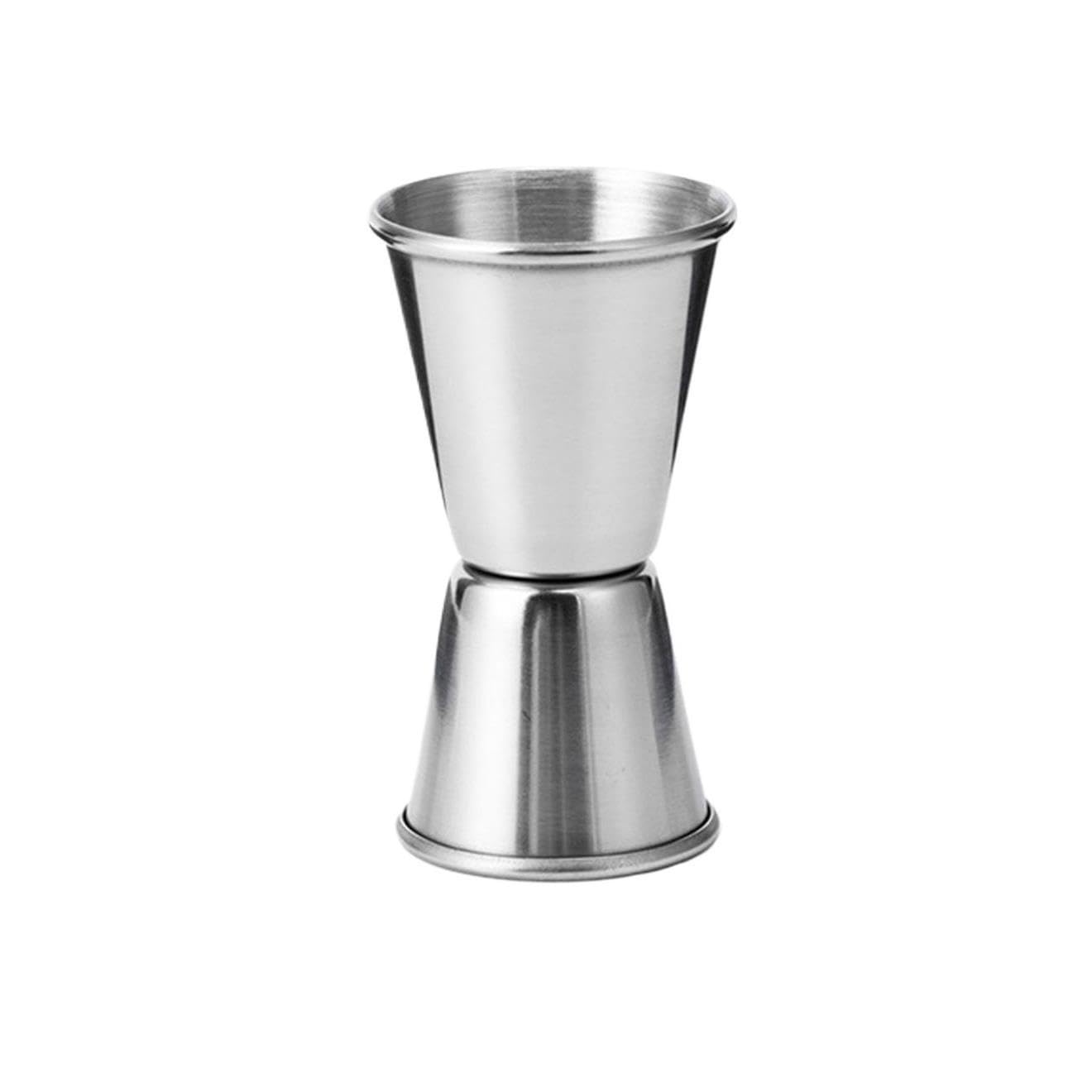 6 Stück Edelstahl-Doppelkopf-Barkeeper-Messbecher für Whisky