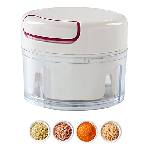 Mini Processador Compacto de Alimentos Triturador Acionamento por Corda Cozinha Gourmet Alimentação