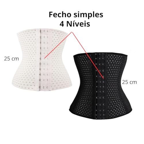 Cinta Espartilho Corset Corpete Modeladora Redutor Cintura seca Barriga Academia Fitness Postura (Be