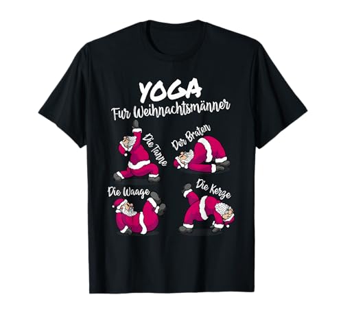 Lustiges Yoga für Weihnachtsmann Meditieren Weihnachten T-Shirt