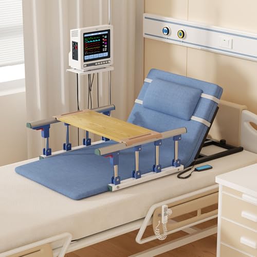 Respaldo ajustable para cama, reposabrazos plegable, ajuste de ángulo de 2 a 80°, soporte de acero al carbono, capacidad de carga de 330 libras para ancianos y discapacitados