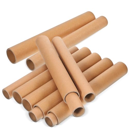 Lurrose 20pcs Papprollen Bastelrollen Runde Bastel Cardboard Tube Craft Rolls Versandrolle für DIY Kreative Handarbeit und Kunstprojekte（40x3,5cm und 40x4,5cm ）