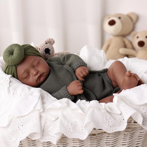 Set de Muñeca Negra Realista 20 Pulgadas con Accesorios miniatura 7