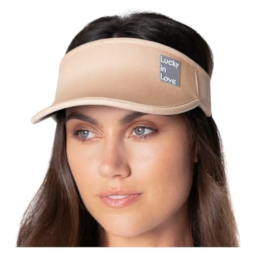 Performance Stretch Visor with Embossed Logo by Lucky In Love Store