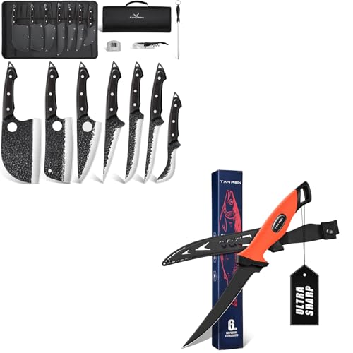 Set Cuchillos Cocina 7 Piezas Acero Inox Base