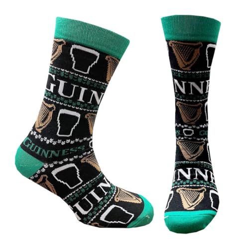 Chaussettes harpe noir et vert ne glissent plus confort taille unique assuré