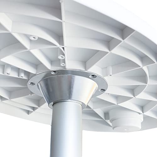 GATE14® ABS Oval Table for Boat or Camper with Aluminium Legs 77 x 51 cm - Image 7