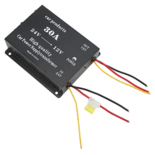 Convertisseur 24V 12V 30A réducteur tension pour camion