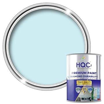 HQC Anti Mould Sealant | Stain Block Matt | Mould Proof Paint for Bathroom | Block Wall Paint 1L Light Blue