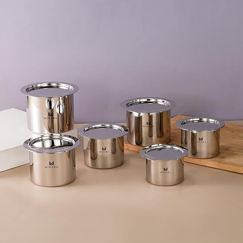 Image of Flat Bottom Top Set of 6pcs(525ml,650ml,750ml,950ml,1150ml,1400ml)