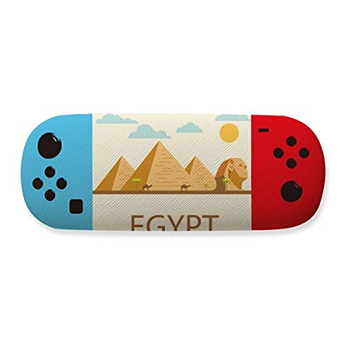 Étui à lunettes rigide pyramide Égypte avec protection antichoc pour verres et solaires