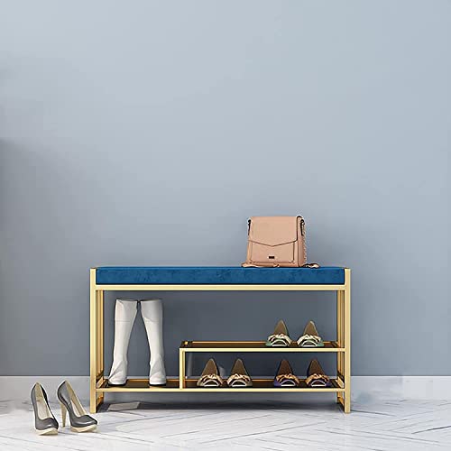 Taburete organizador de zapatos de 2 niveles con materiales de alta densidad 3